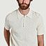 matière Loose ribbed polo shirt with zipped collar - KCA