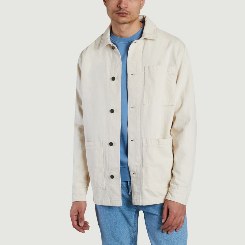 Plain organic cotton overshirt - KCA