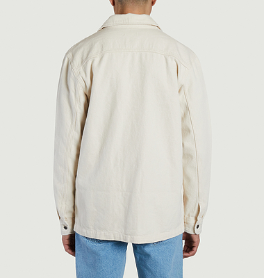 Plain organic cotton overshirt