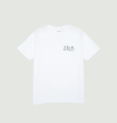 Straight T-shirt with logo print
