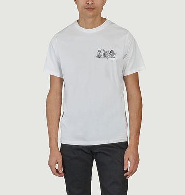 Straight T-shirt with logo print