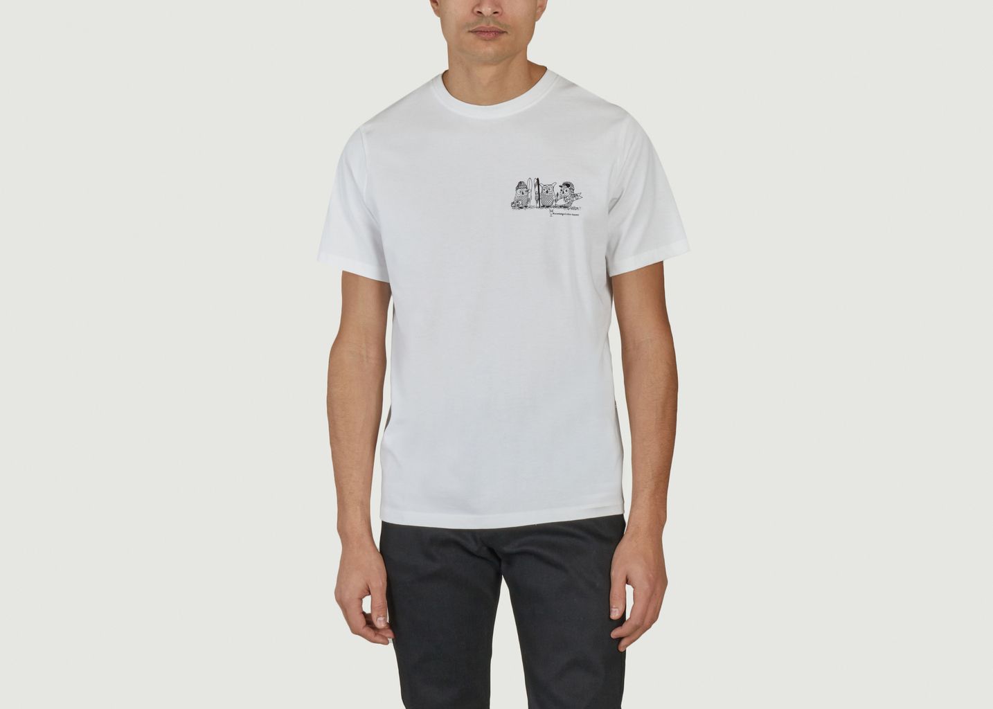 Straight T-shirt with logo print - KCA