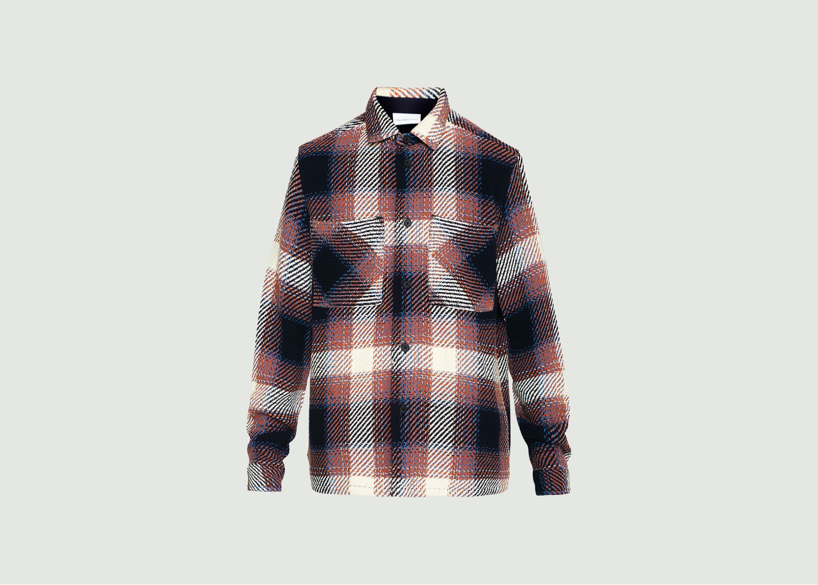 Organic cotton plaid overshirt - KCA