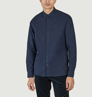 HARALD small owl oxford regular fit shirt - GOTS Vegan