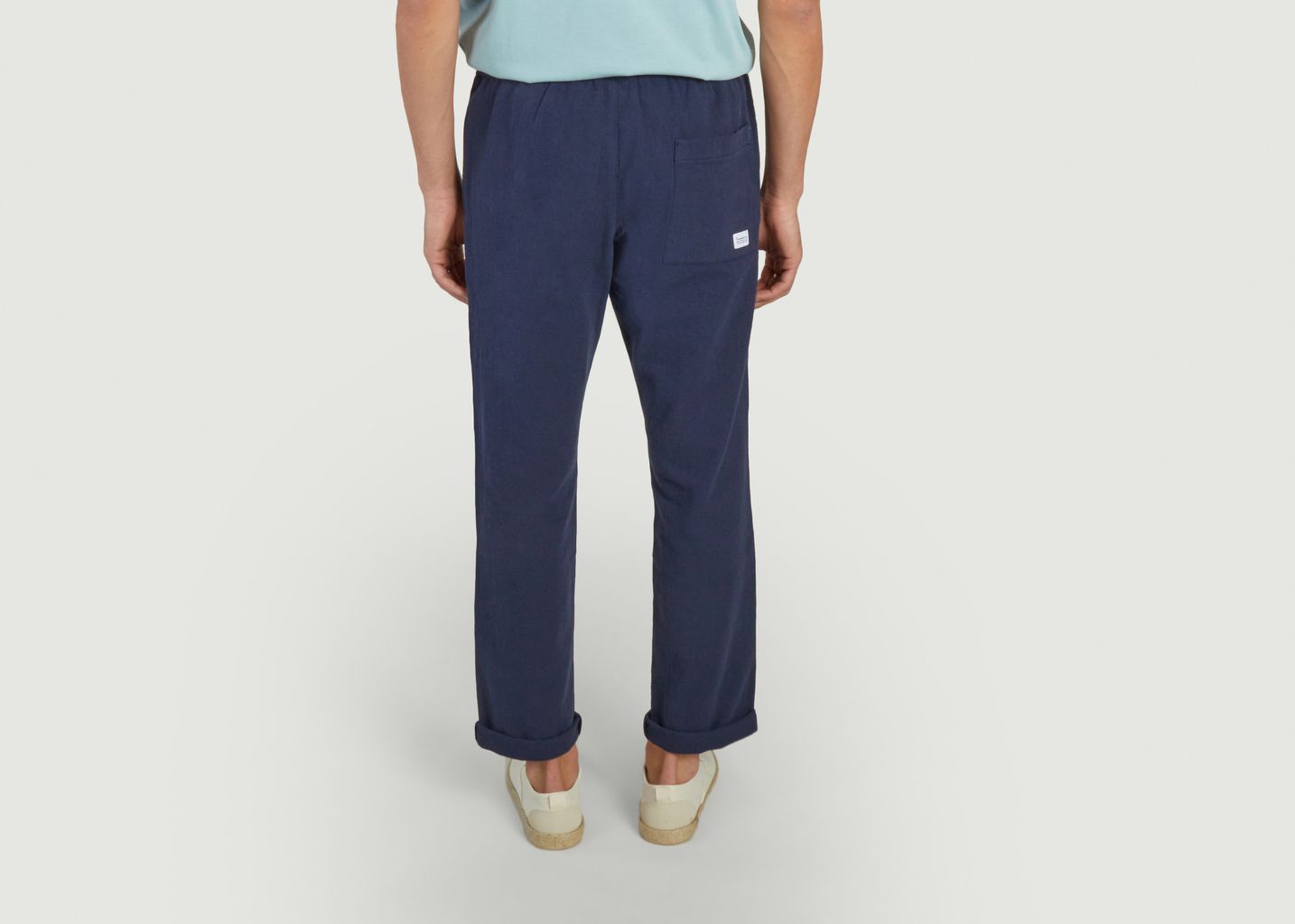 FIG loose-fitting pants in crushed cotton - KCA