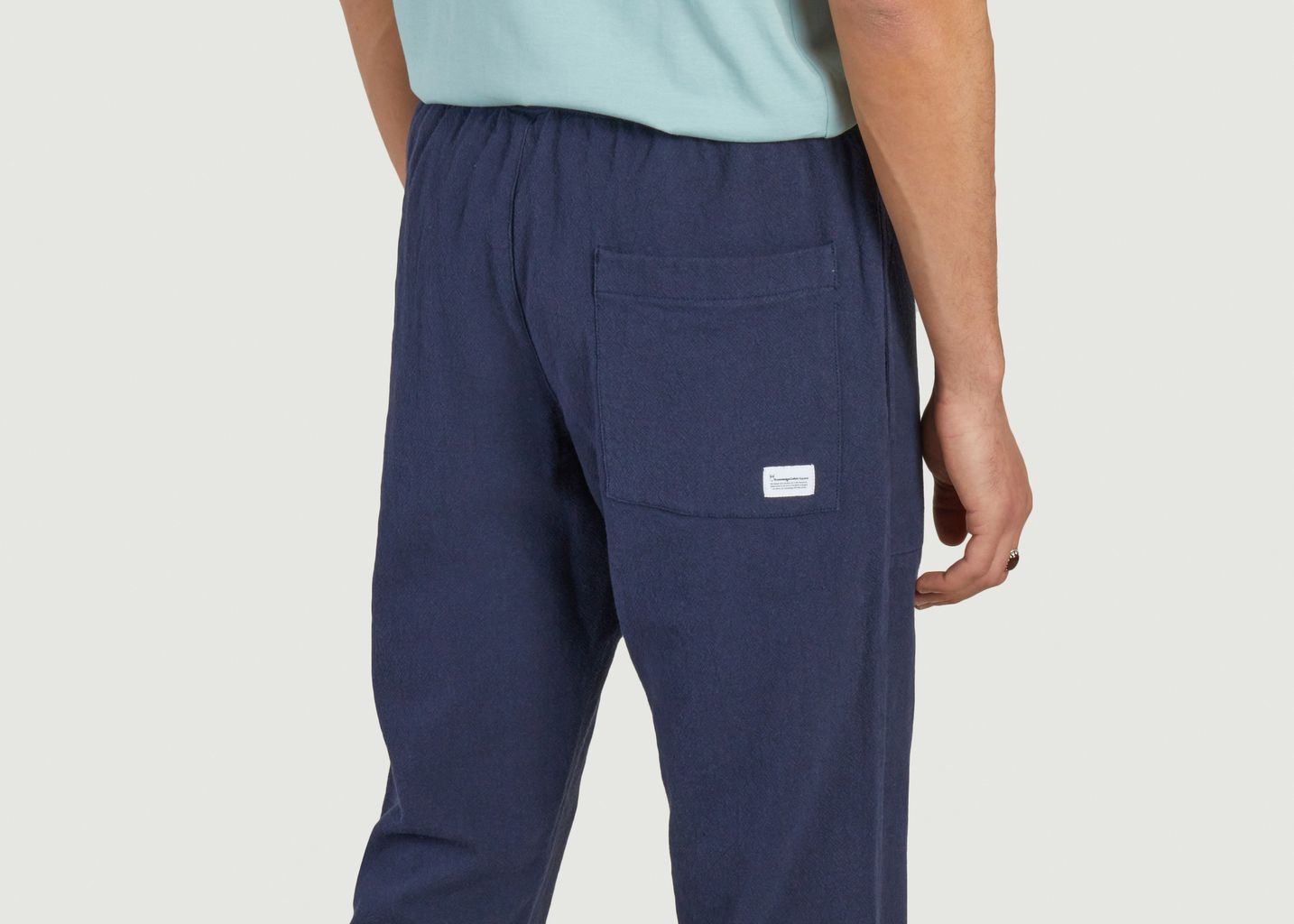 FIG loose-fitting pants in crushed cotton - KCA