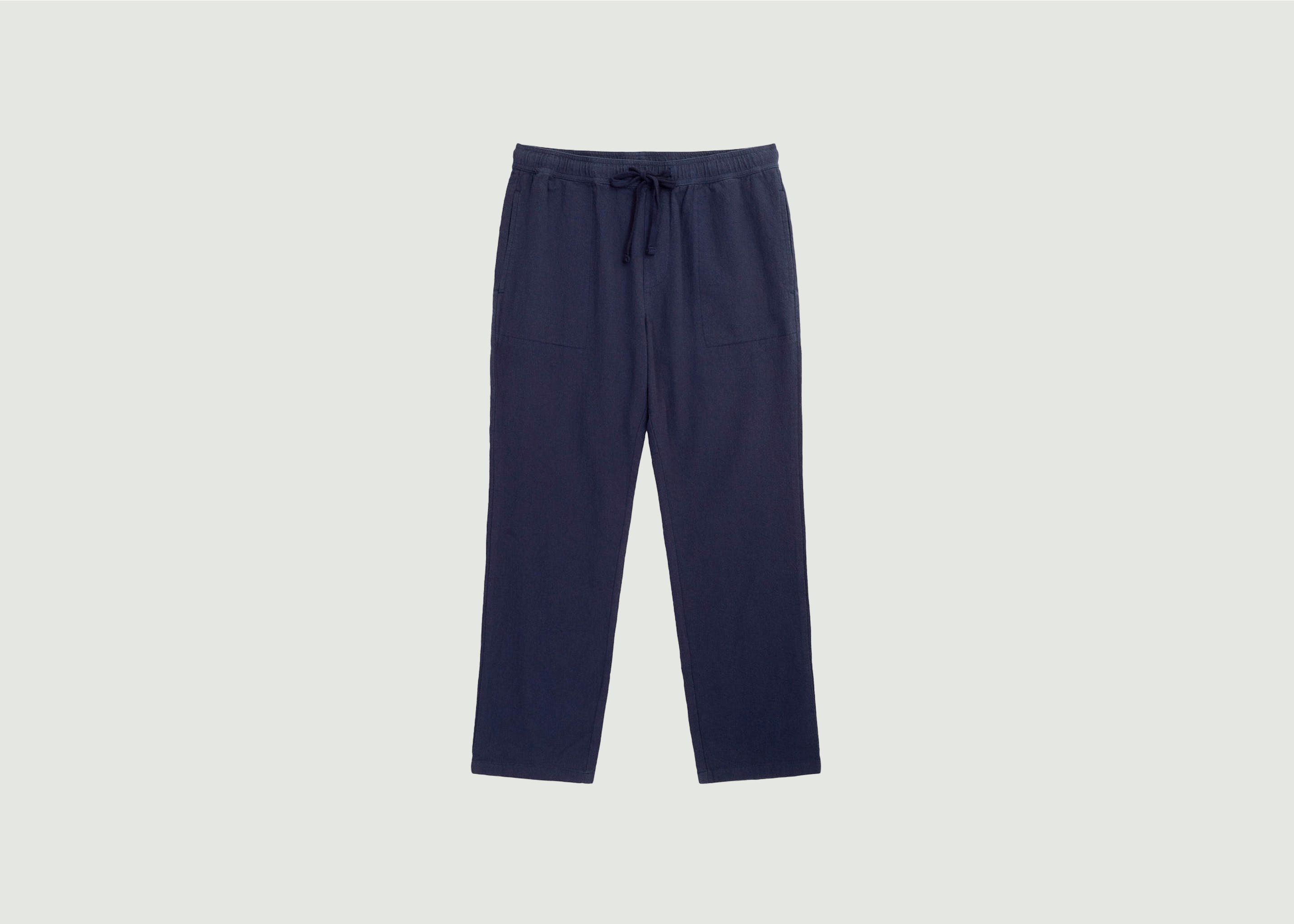 FIG loose-fitting pants in crushed cotton - KCA