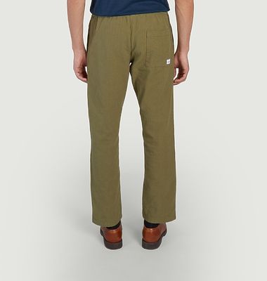 FIG loose-fitting pants in crushed cotton