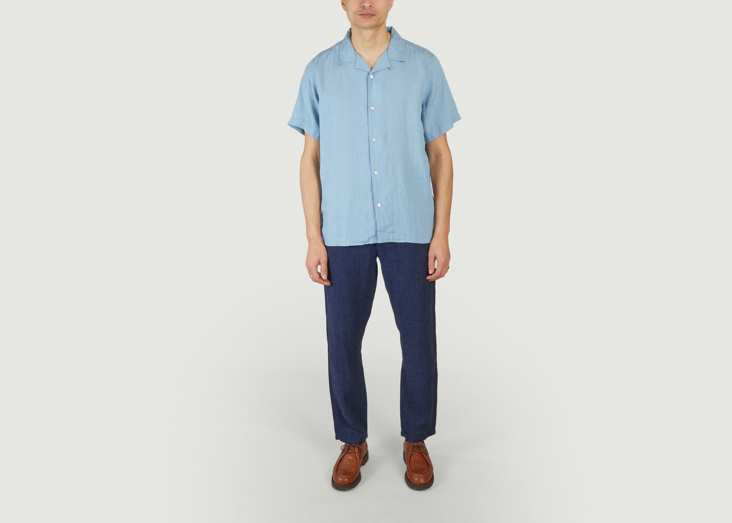 Linen Short Sleeve Shirt - KCA