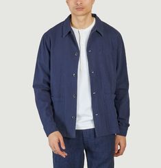 Crushed cotton overshirt