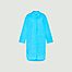 Chambray Long Collared Shirt Dress - KCA