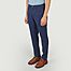 Tapered pants with elastic waistband in Tim herringbone linen - KCA