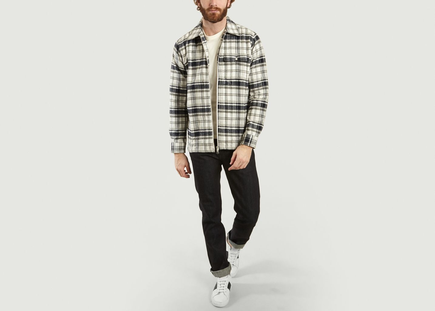 Veste Zippée Matelassée A Carreaux - KCA
