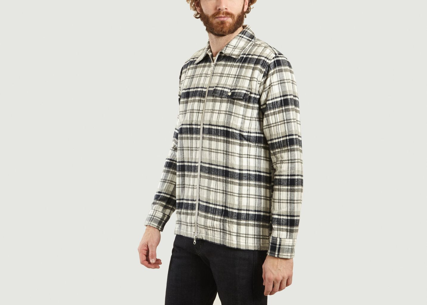Veste Zippée Matelassée A Carreaux - KCA