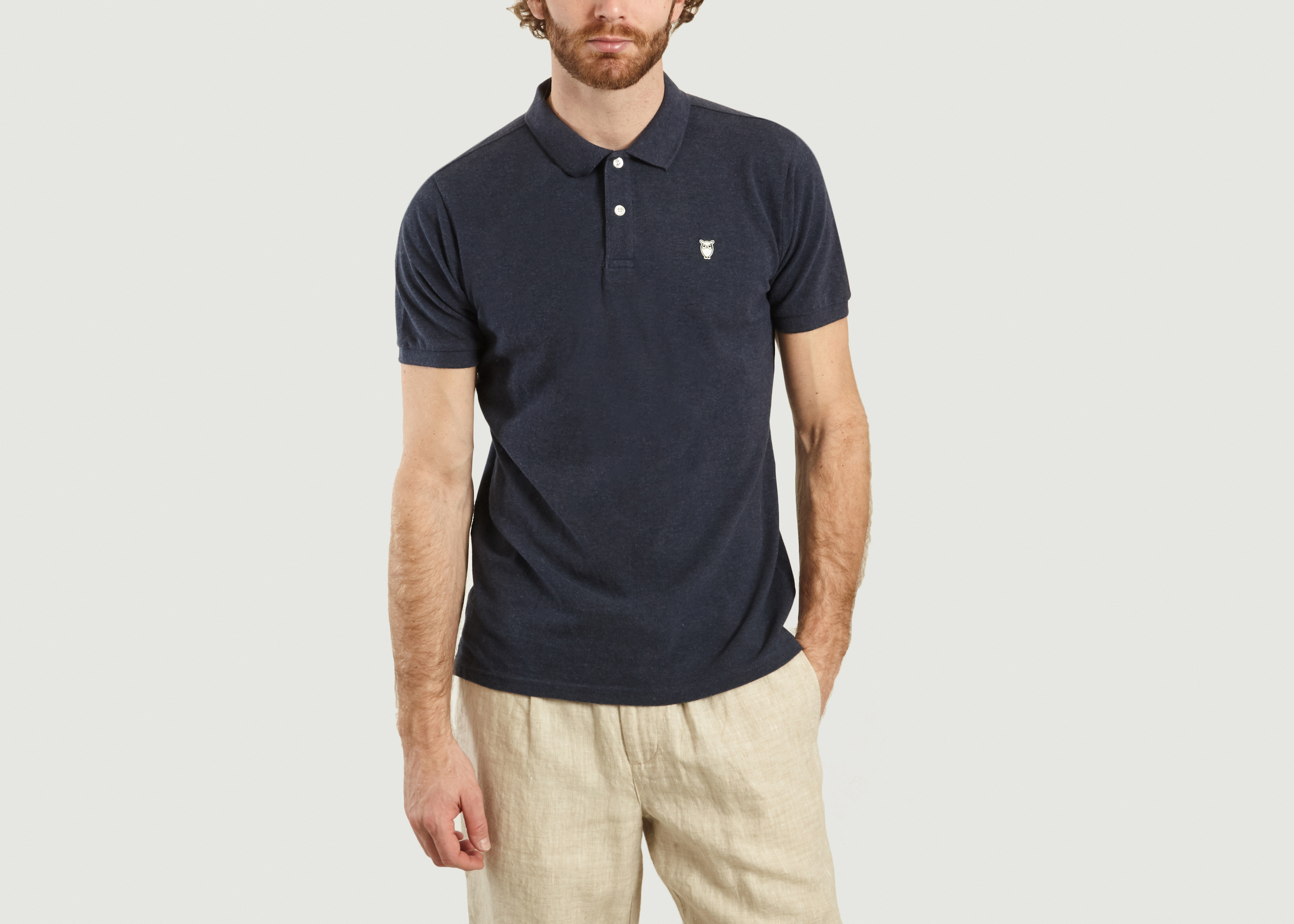 knowledge cotton apparel polo shirt