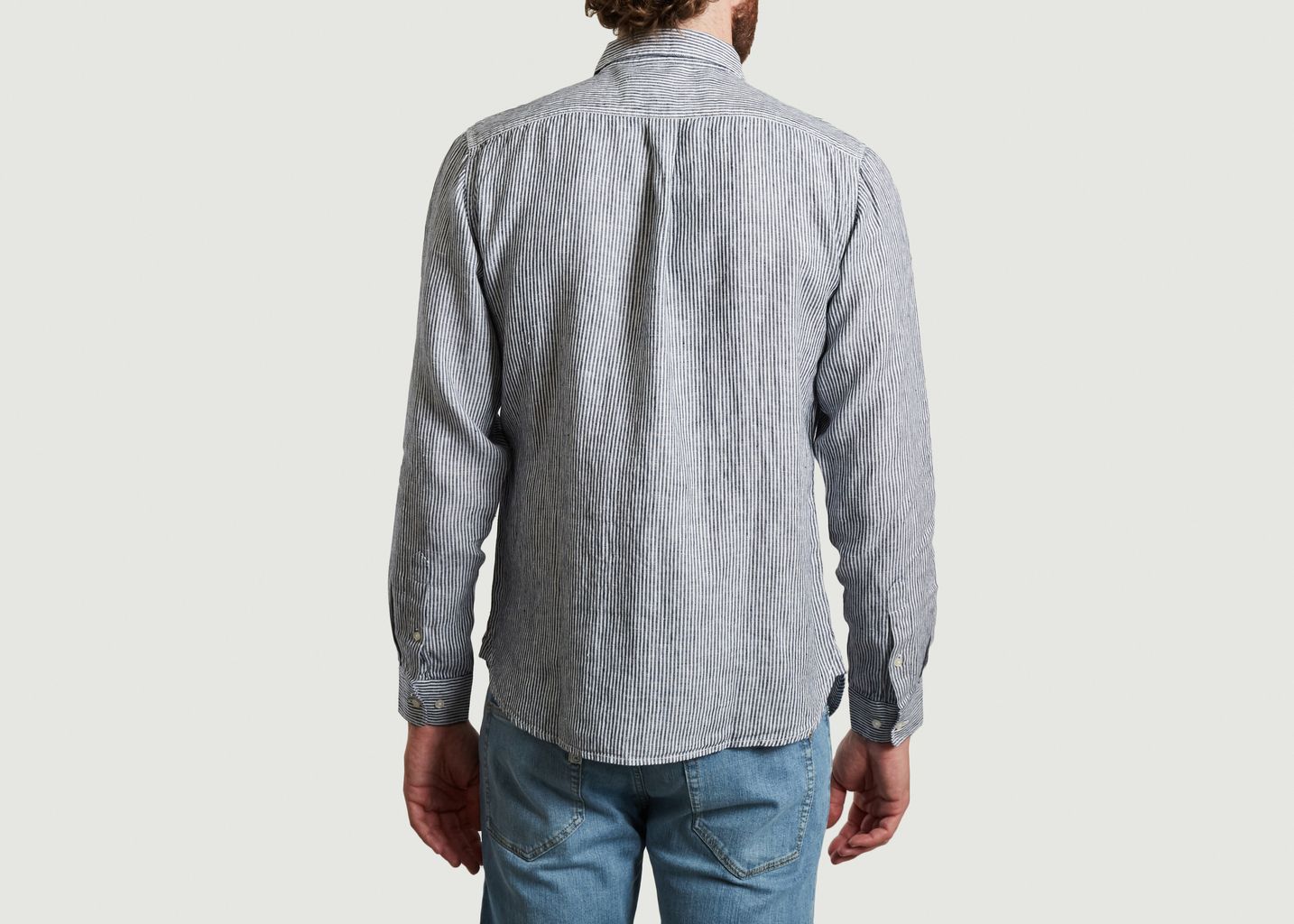 Chemise rayée en lin bio Larch - KCA