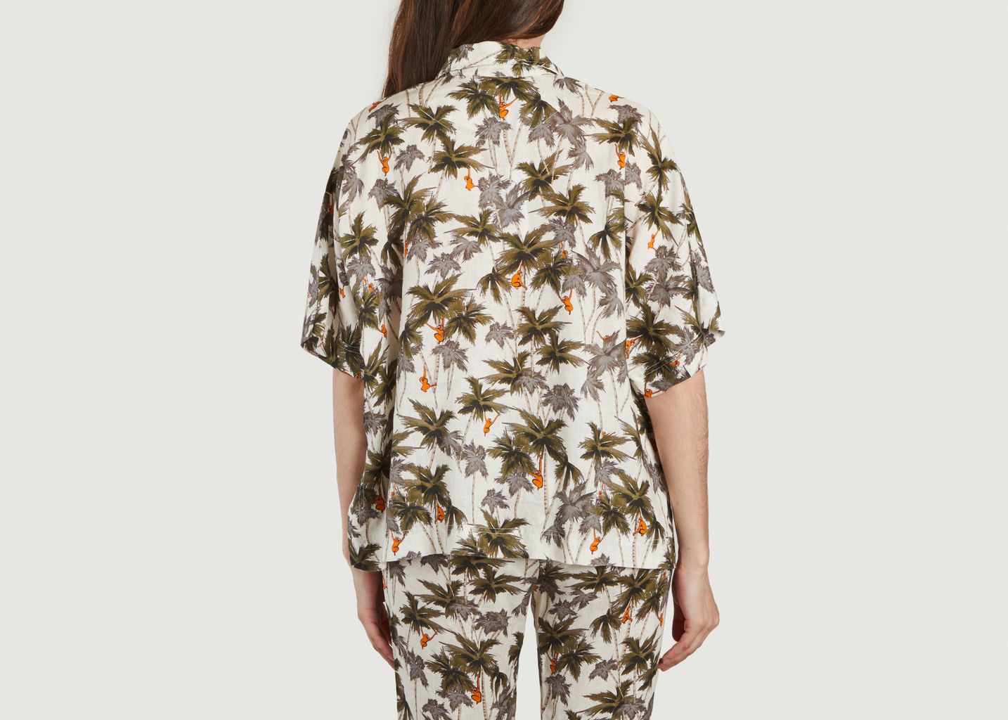 Kimonohemd aus Bio-Leinen - komodo