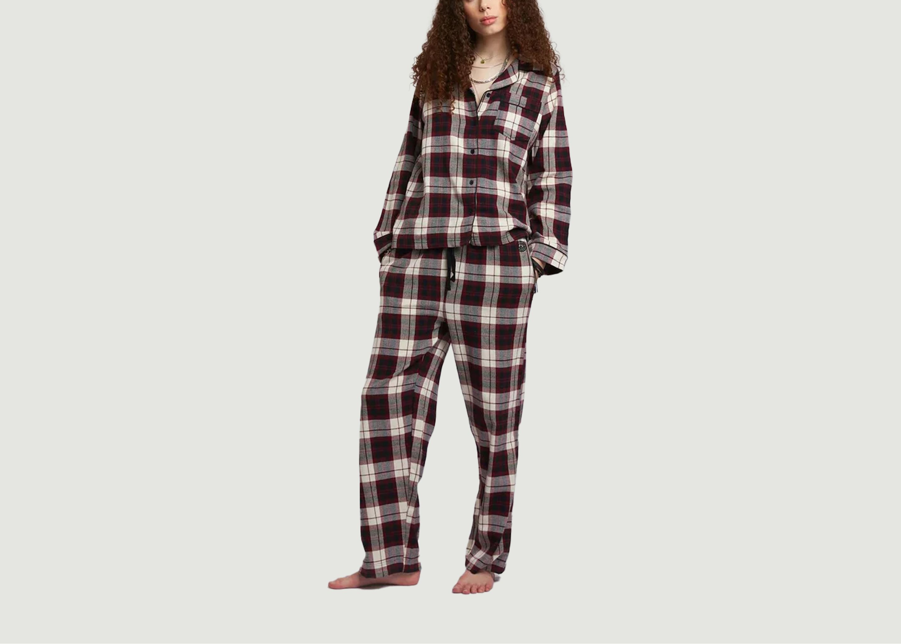 Jim Jam Pyjama Set aus Bio-Baumwolle GOTS - komodo