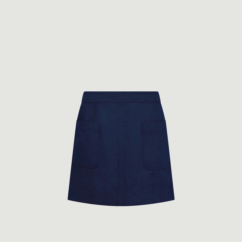 Suki mini skirt in organic cotton - komodo