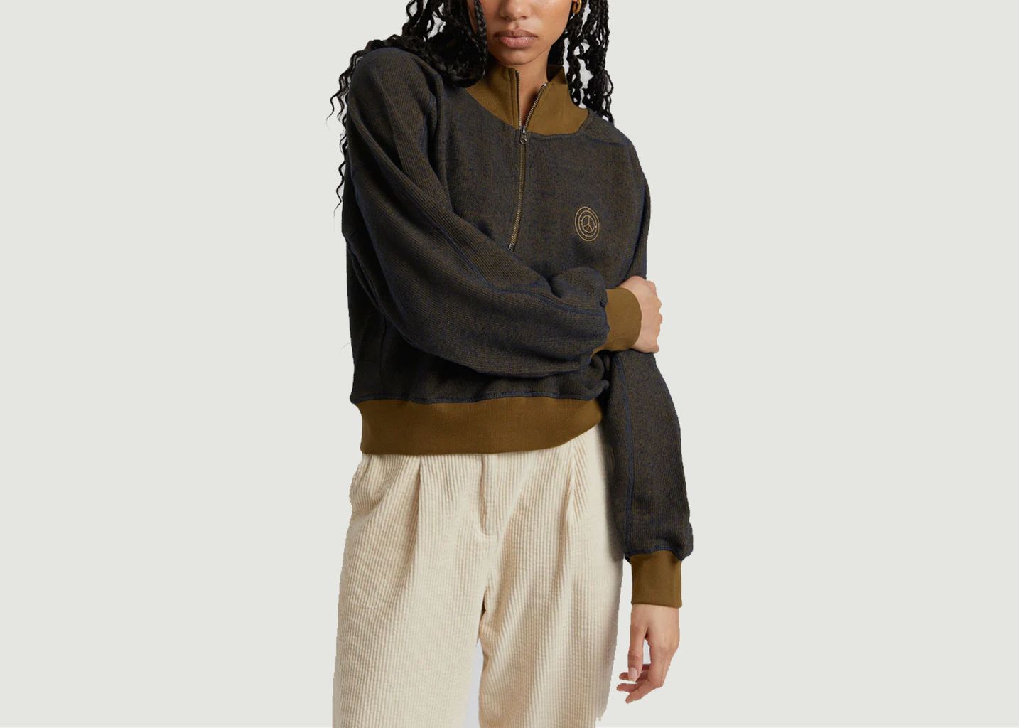 Sweatshirt mit Reißverschluss Maia - komodo