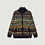 Fair Isle - Fleece Lined Wool Jacket - komodo