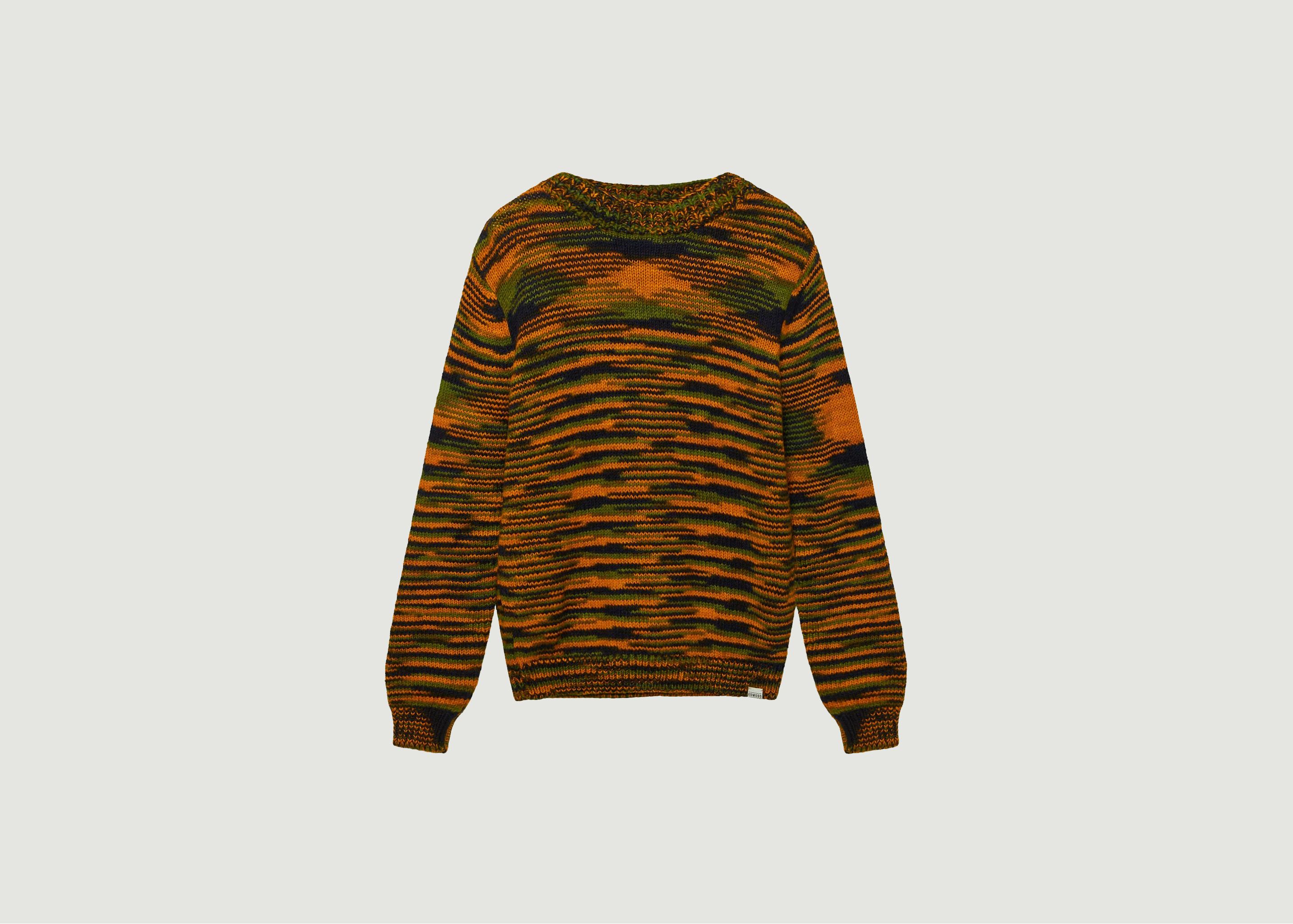 Teruma - Hand Knitted Wool Jumper - komodo