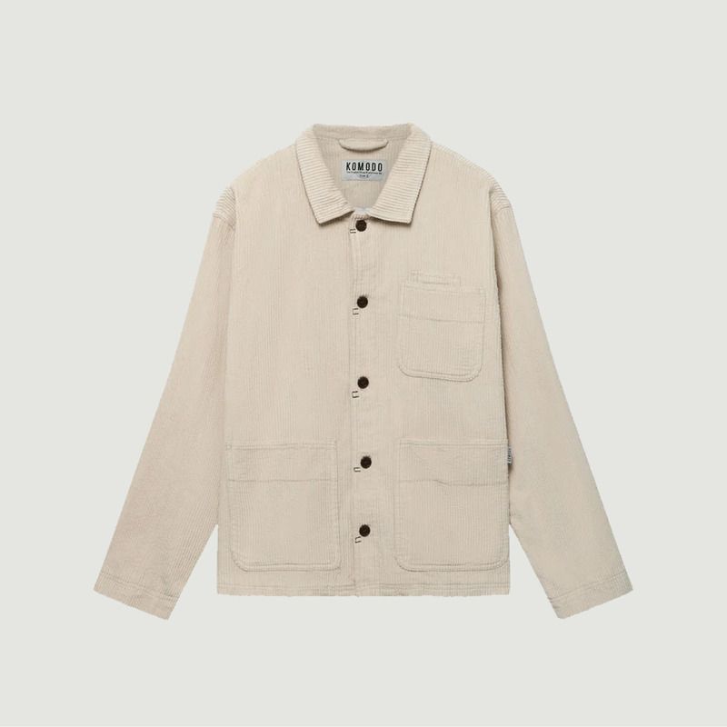 Mondrian - Organic Cotton Cord Overshirt - komodo