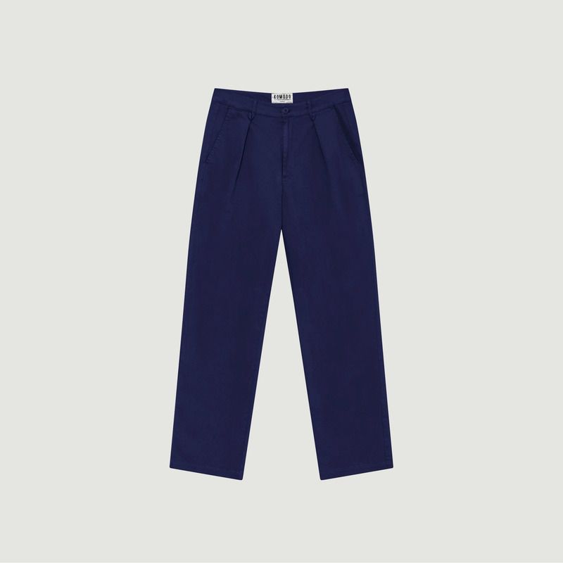 Bowie • Loose Fit Organic Cotton Twill Trouser - komodo