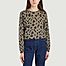 Dorita jaguar pattern cashmere sweater - Kujten