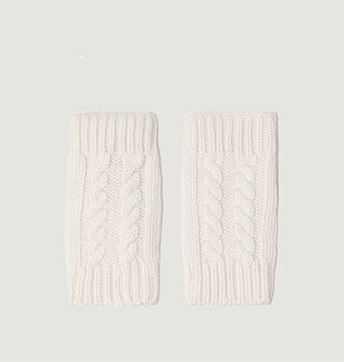 Gama cashmere twisted mittens