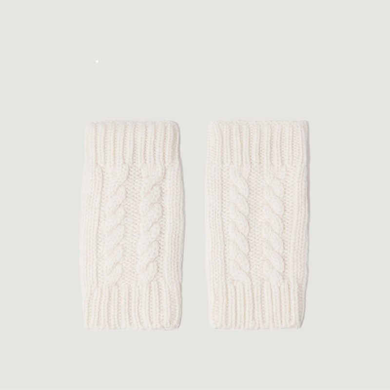Gama cashmere twisted mittens - Kujten