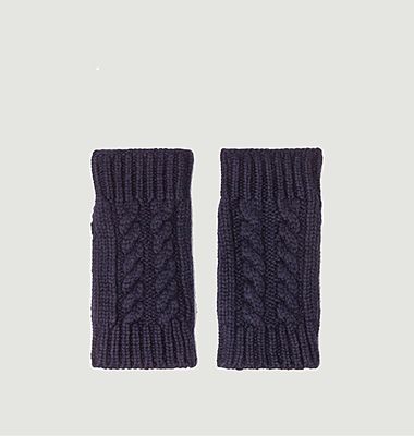 Gama cashmere twisted mittens