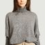 matière Minie oversized 3/4 sleeves turtleneck cashmere sweater - Kujten