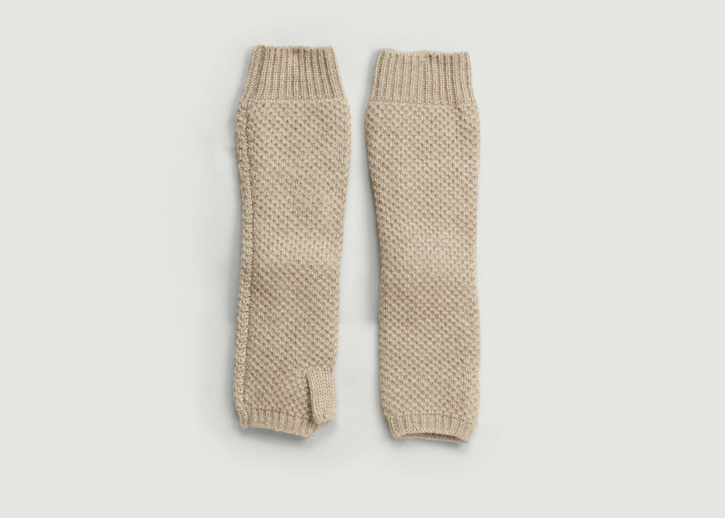 Malmo cashmere long mittens - Kujten