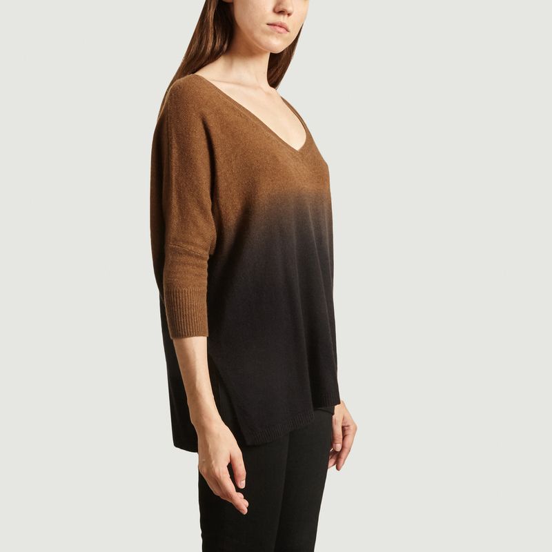 Tie and dye cashmere oversized sweater - Kujten
