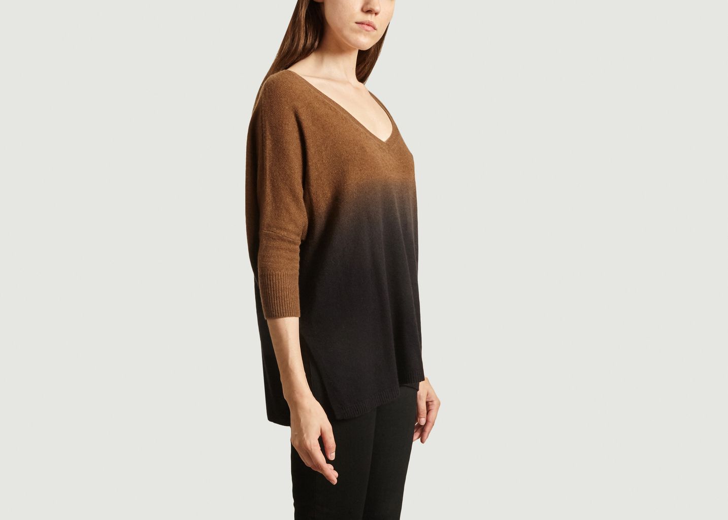 Tie and dye cashmere oversized sweater - Kujten