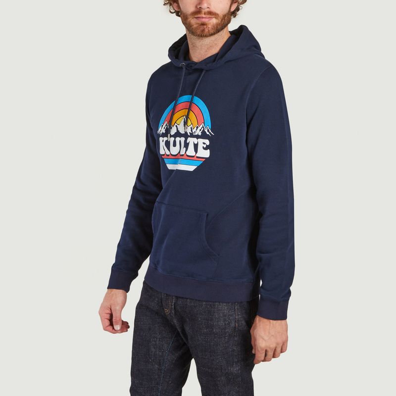 Rainbow printed organic cotton hoodie - Kulte