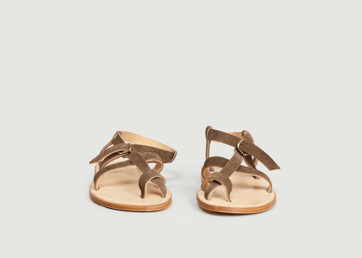 Sandales en cuir suédé Croisette - La Botte Gardiane