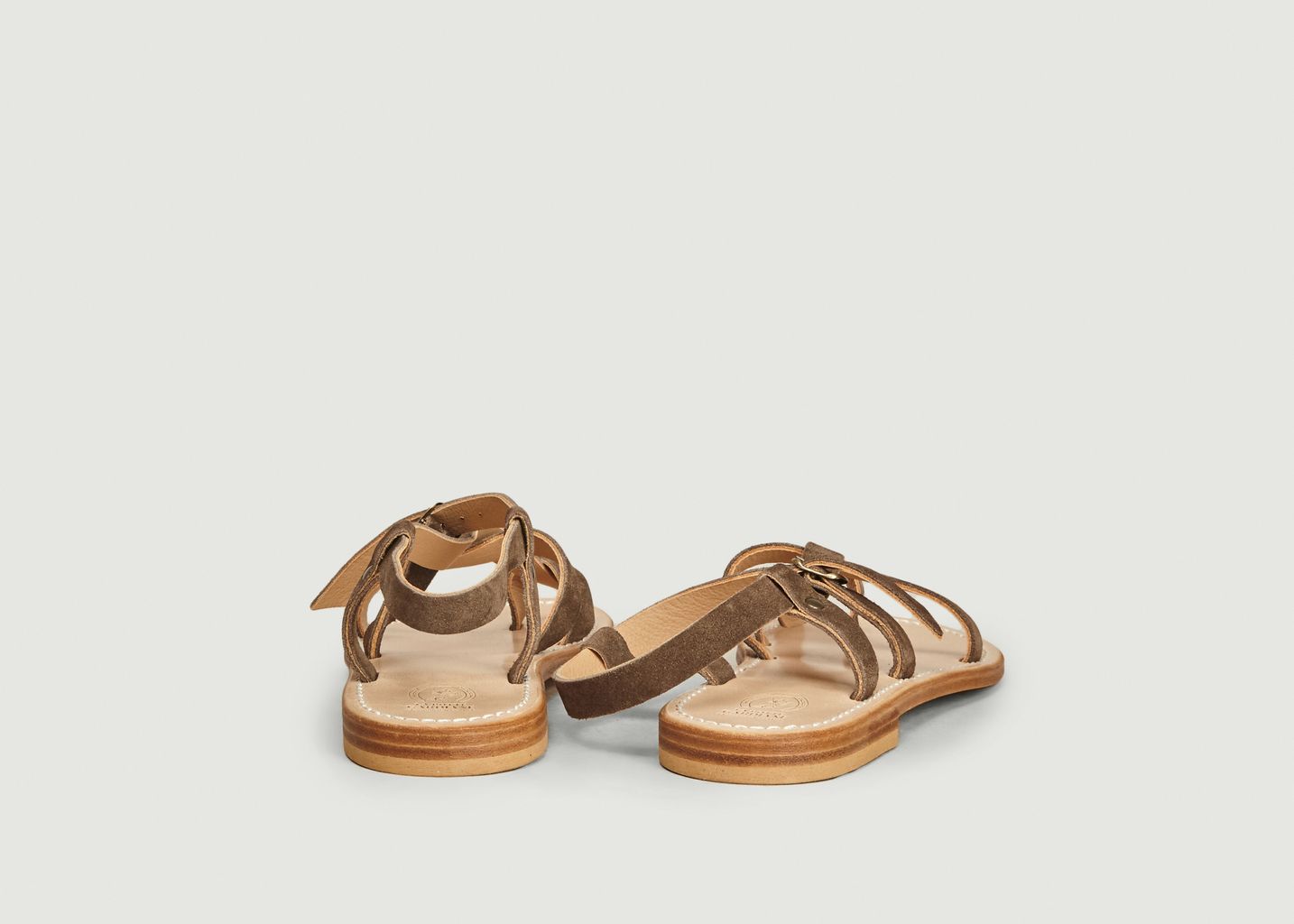 Sandales en cuir suédé Croisette - La Botte Gardiane