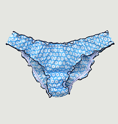 Culotte Daisy Blue motifs fleuris 