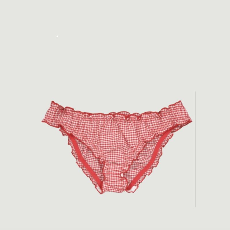 Recycled cotton gingham panties - La chatte de Françoise