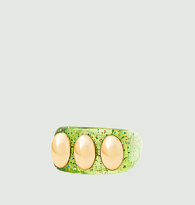 Plastic glitter ring Knuckle Duster