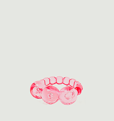 Duo de bagues bulles en plastique Blossom