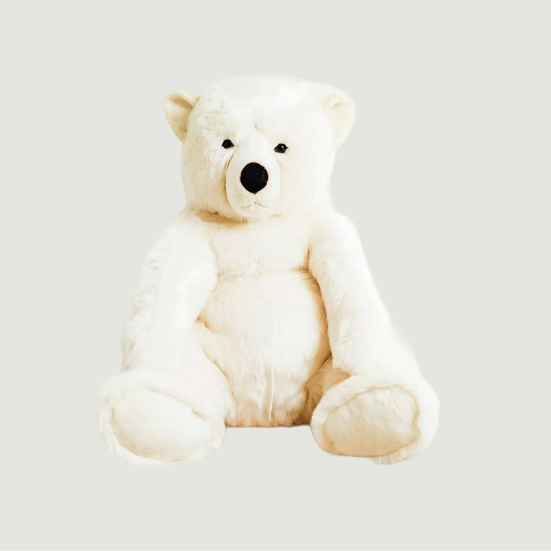 Peluche ours blanc amour • Ma Peluche