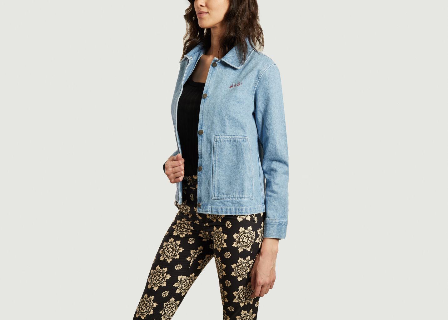 Veste Vellefaux en denim et broderie Oh là là ! - Maison Labiche