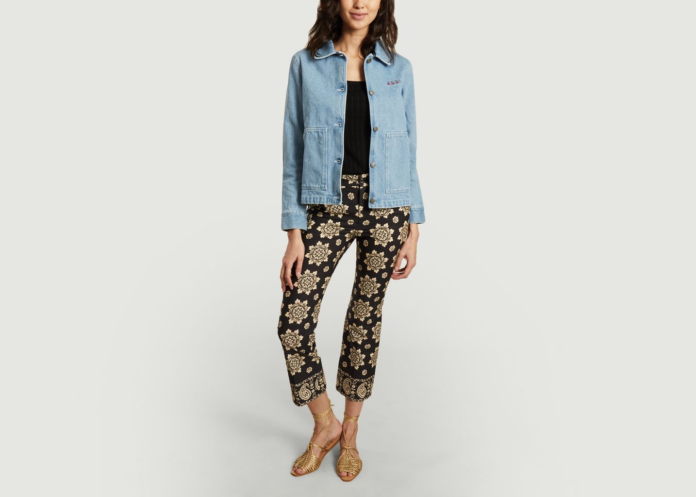 Veste Vellefaux en denim et broderie Oh là là ! - Maison Labiche