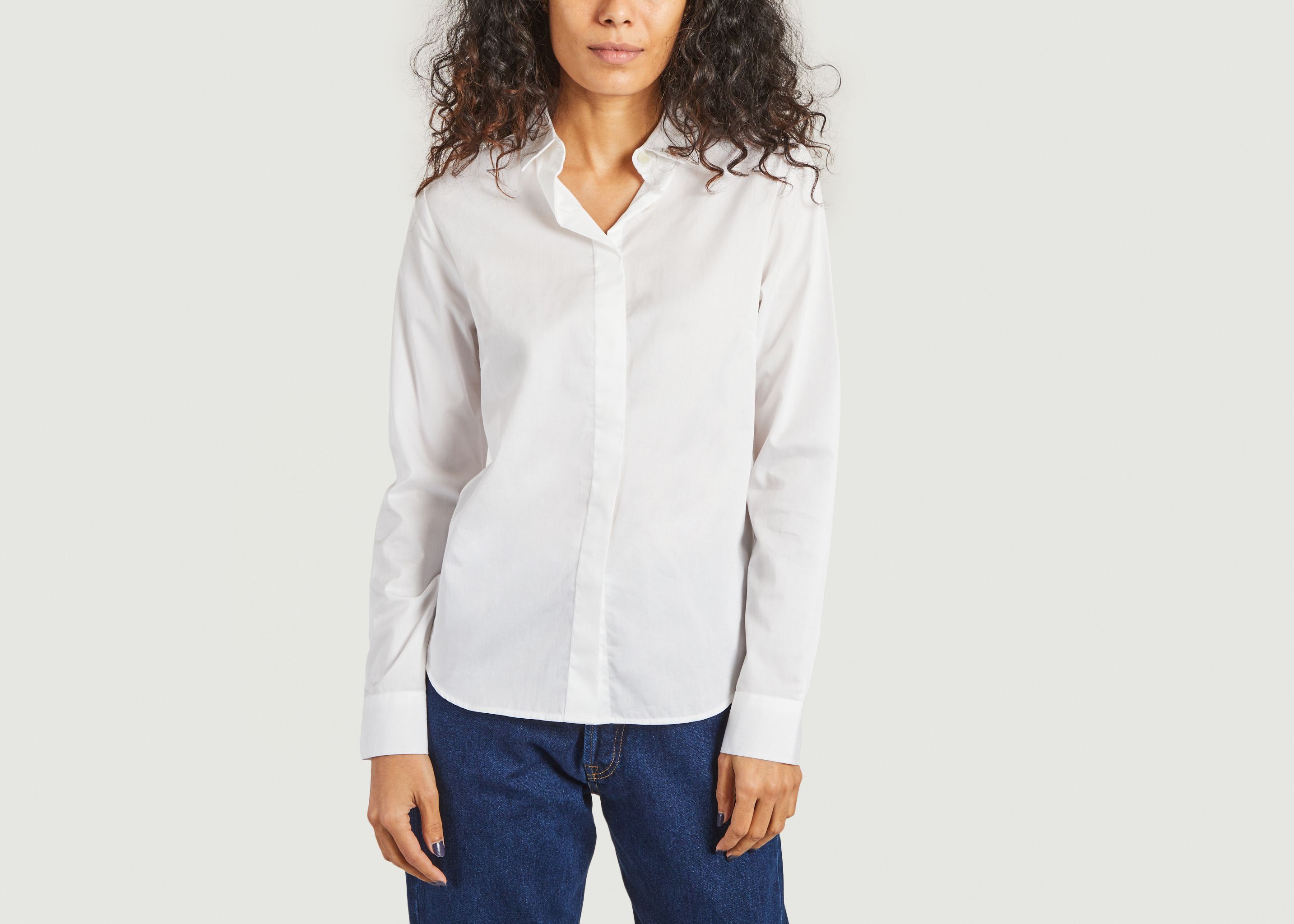 Love Forever Temple embroidered shirt - Maison Labiche