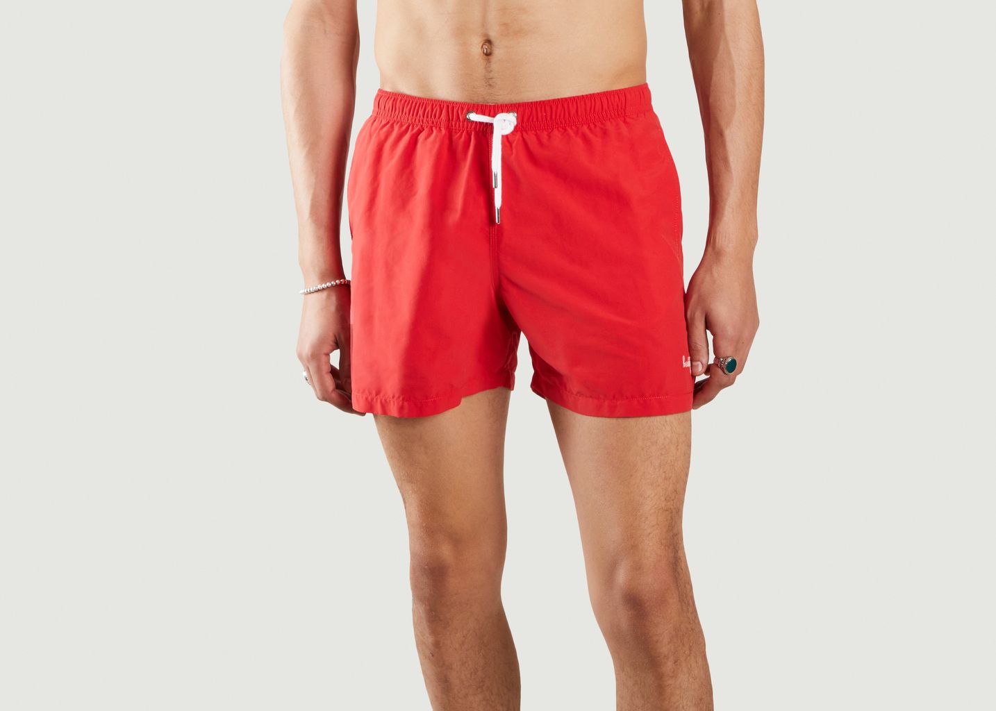 Buddy embroidered swim shorts - Maison Labiche