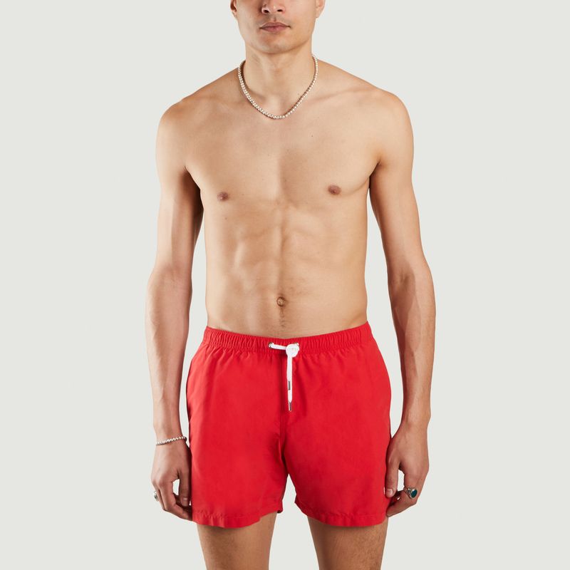 Buddy embroidered swim shorts - Maison Labiche