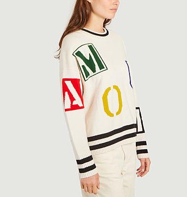 Pull en laine mérinos coupe ample Arbans Amour
